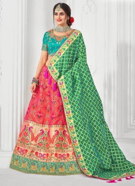 Pink Colour Mrudangi Royal 1025 Fancy Festive Wear Rajwadi Patola Printed Lehenga Collection 1029